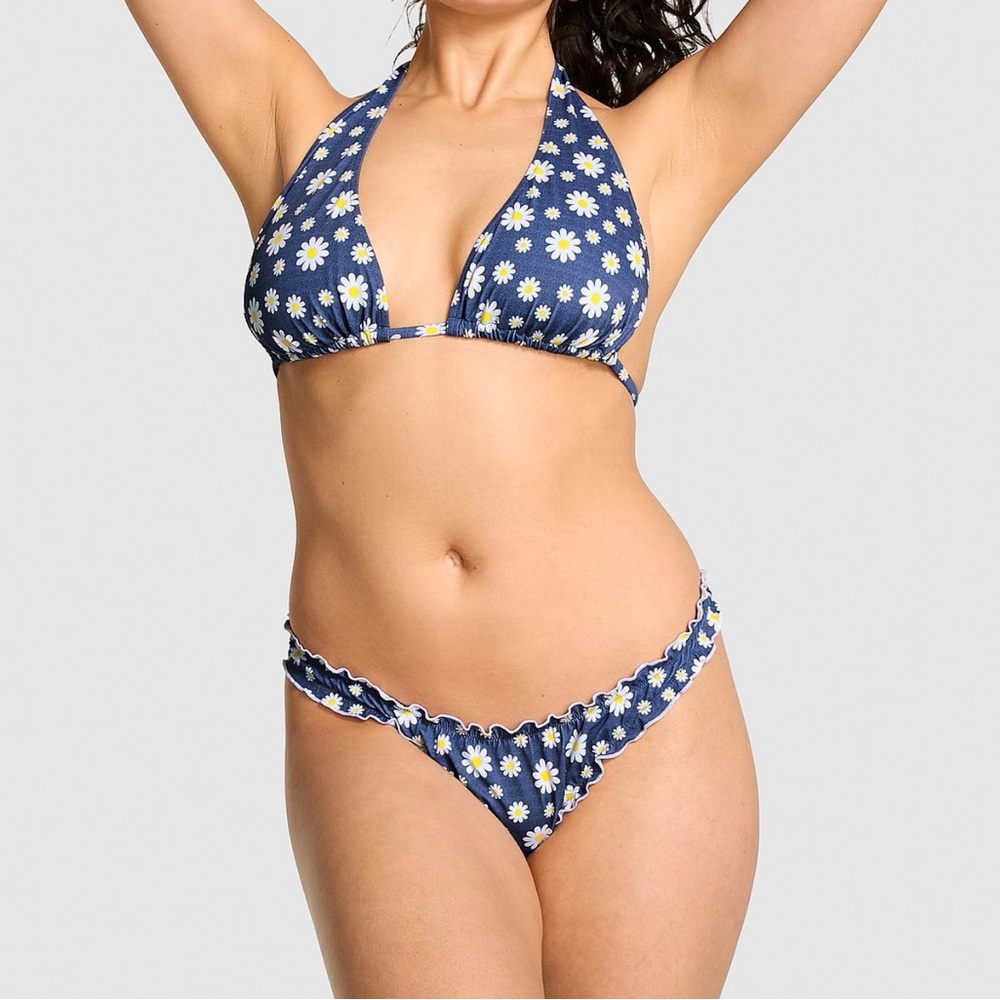 PINK Victoria's Secret Blue Bikini Bottom